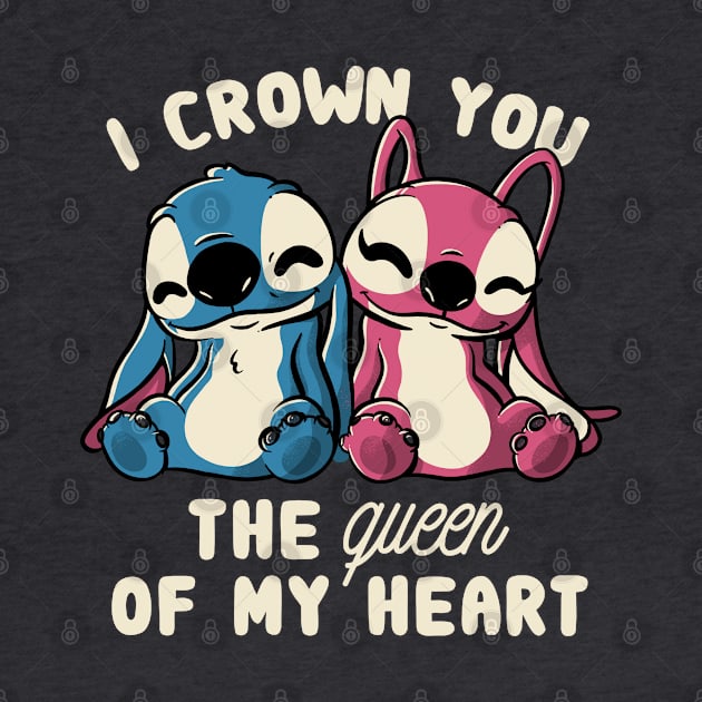 I Crown You The Queen Of My Heart Cute Lover Gift by eduely